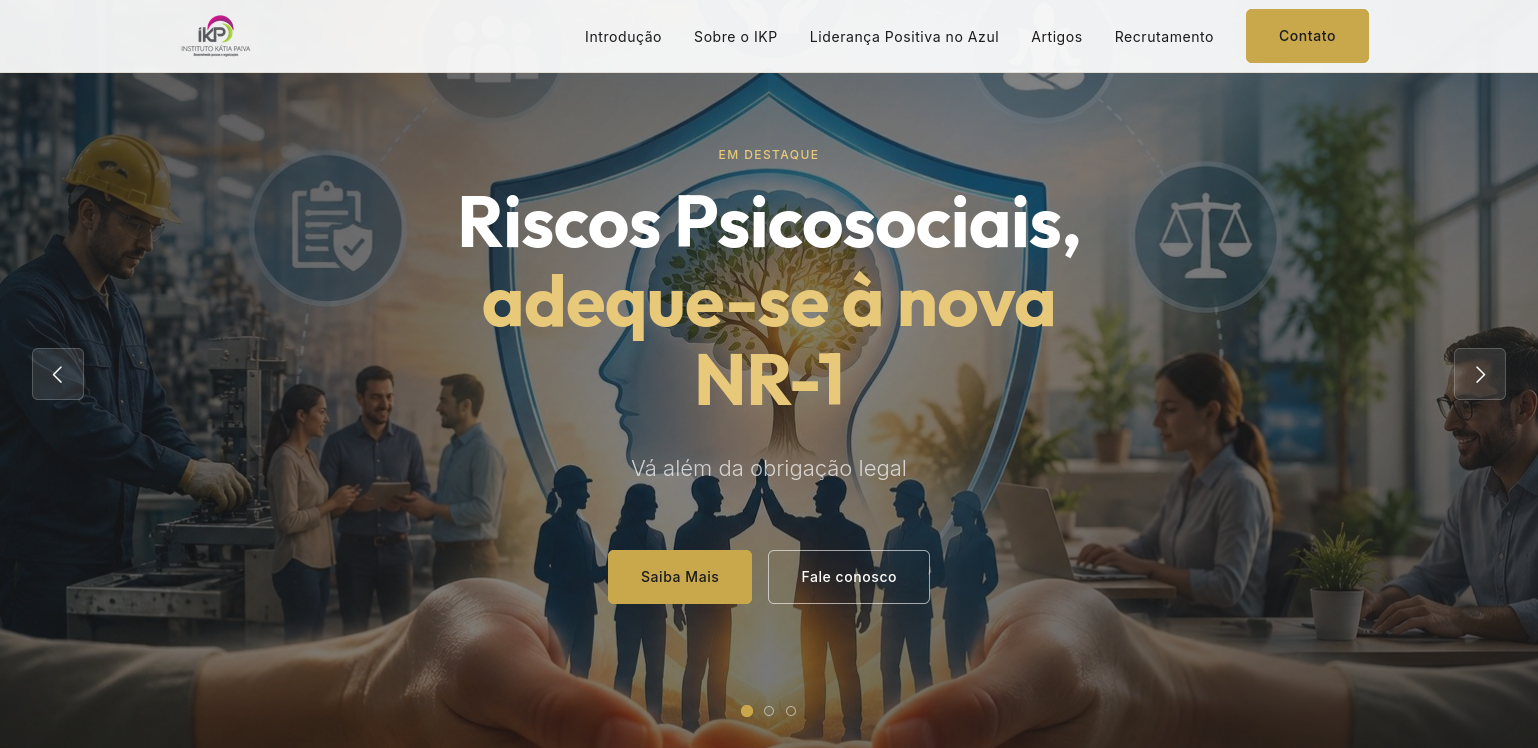 imagem do website do Instituto Katia Paiva